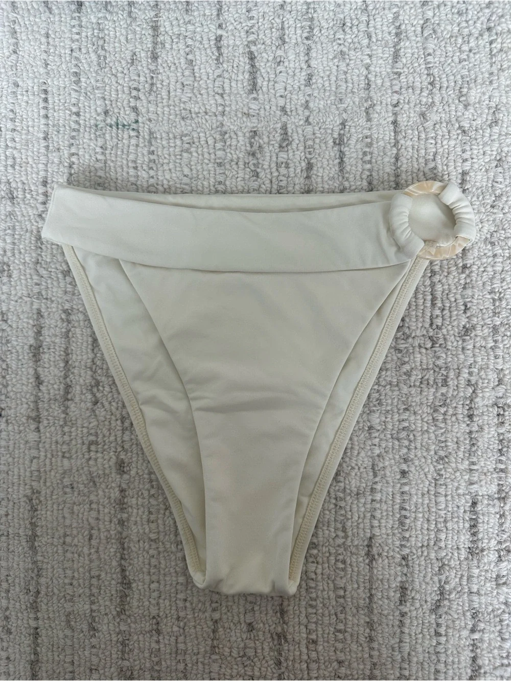 Monday Swimwear Cream High Cut Bottoms